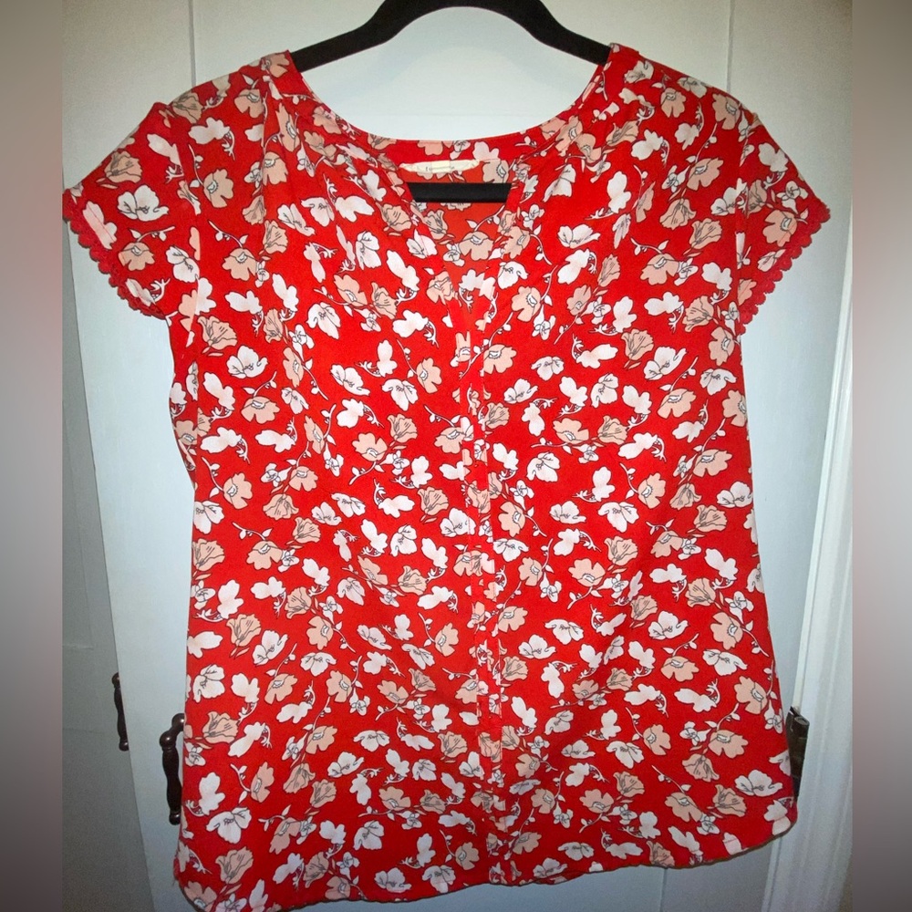 Fun2fun red blouse medium
